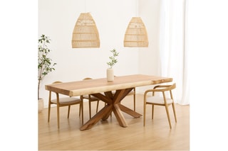 Mesa de jantar em madeira de Trembesi - 220 x 78 x 100 cm
