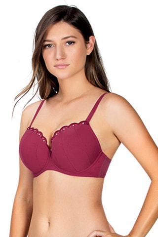 Soutien-gorge ampliforme Paris - Rouge cerise