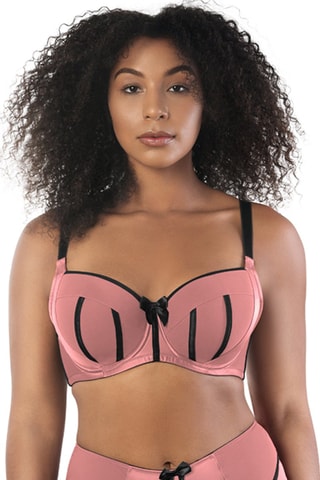 Soutien-gorge ampliforme Charlotte - 
Doré rose et noir