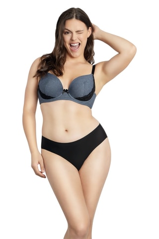 Soutien-gorge ampliforme Casey - Gris et noir