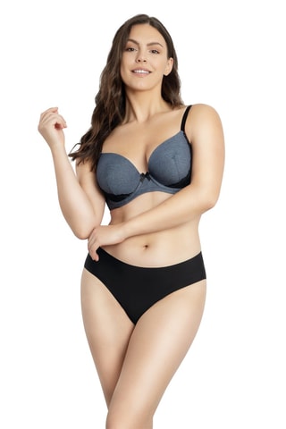 Soutien-gorge ampliforme Casey - Gris et noir