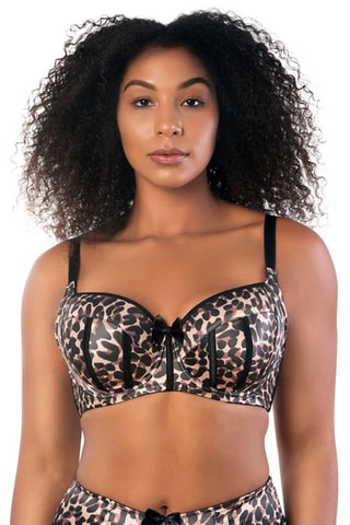 Soutien-gorge ampliforme Charlotte  -  Noir et marron