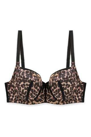 Soutien-gorge ampliforme Charlotte  -  Noir et marron