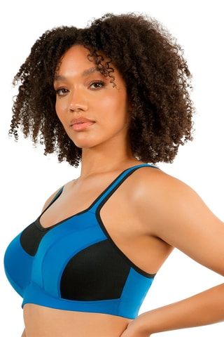 Brassière Active Bleu et noir