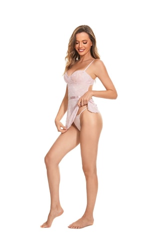 Nuisette ampliforme - Rose