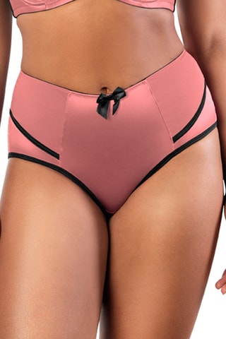 Culotte taille haute Charlotte Doré rose et noir 