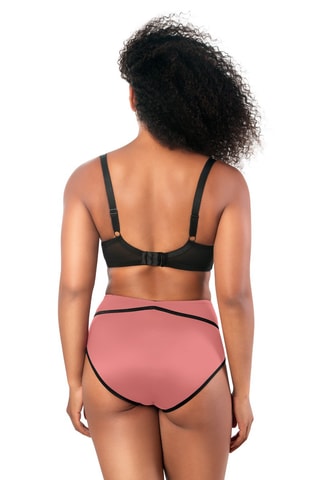 Culotte taille haute Charlotte Doré rose et noir 