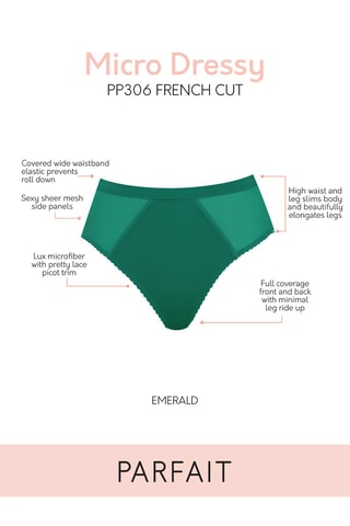2 culottes taille haute Panty - Vert