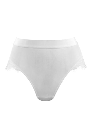 Culotte taille haute - Blanc