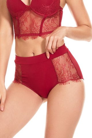 Cueca de cintura subida Vermelho