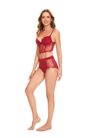 Cueca de cintura subida Vermelho