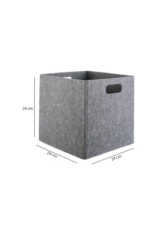 Cube de rangement - Gris chiné