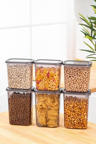 6 boîtes de conservation - 1,15 / 1,5 l