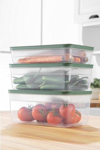 3 boîtes de conservation en plastique sans BPA - 250, 380 et 500 cl
