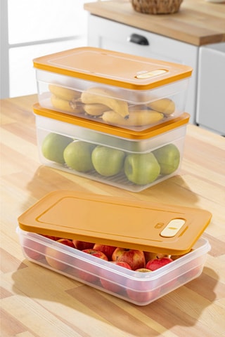 3 boîtes de conservation en plastique sans BPA - 250, 380 et 500 cl