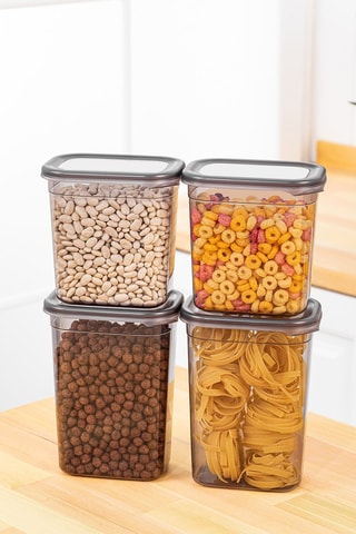 4 boîtes de conservation en plastique sans BPA - 115 et 150 cl