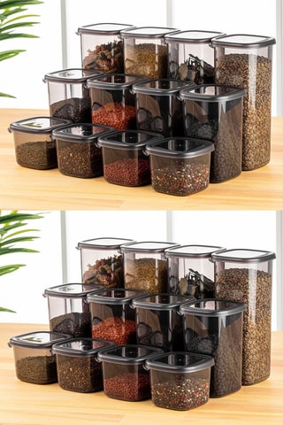 24 boîtes de conservation - 0,55 / 1,2 / 1,75 l