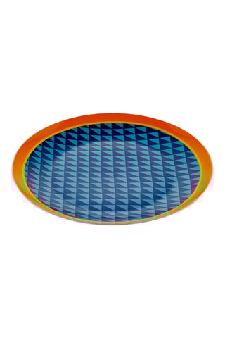 6 assiettes plates en porcelaine - 27 cm
