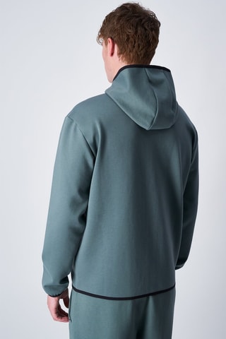 Sweat à capuche American Tech Vert-gris