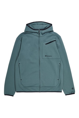 Sweat à capuche American Tech Vert-gris