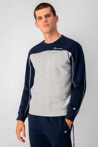 Sweat Bleu marine et gris clair chiné