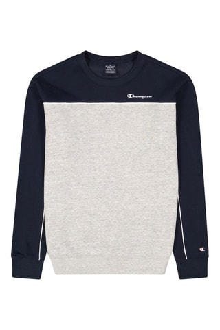 Sweat Bleu marine et gris clair chiné