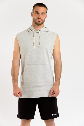 Sweat à capuche Gris chiné