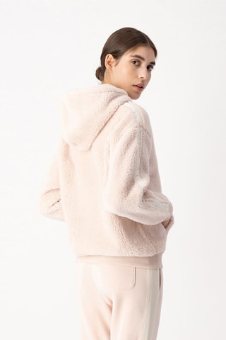 Sweat à capuche polaire Rose