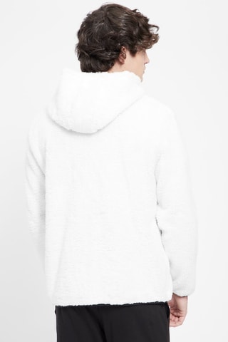Sweat à capuche polaire Blanc