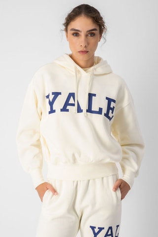 Sweat à capuche Ecru