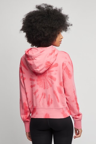 Sweat tie and dye Rose et rouge