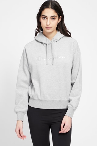 Sweat à capuche Gris clair chiné