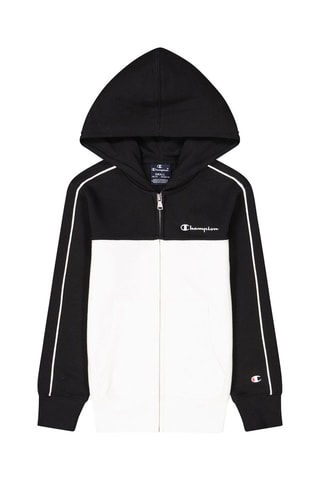 Sweat à capuche Blanc et noir