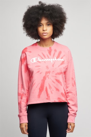 Sweat tie and dye Rose et rouge