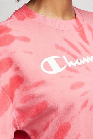 Sweat tie and dye Rose et rouge
