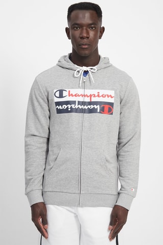 Sweat à capuche Gris clair chiné