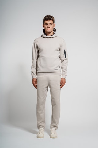 Sweat à capuche American Tech Gris clair