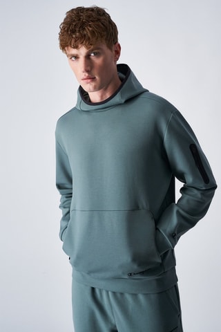 Sweat à capuche American Tech Bleu-gris
