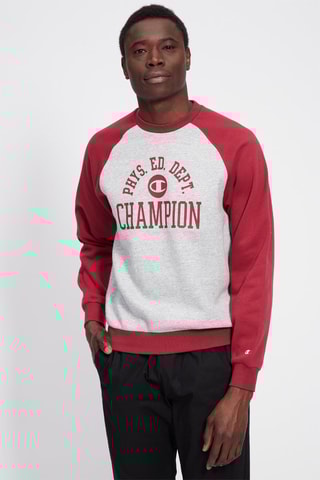 Sweat Champion Athletics Gris chiné et bordeaux