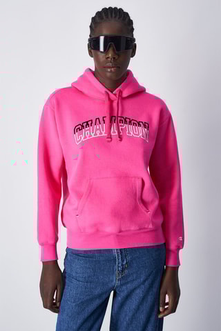Sweat à capuche Color Punch Fuchsia