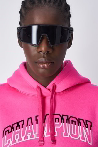 Sweat à capuche Color Punch Fuchsia