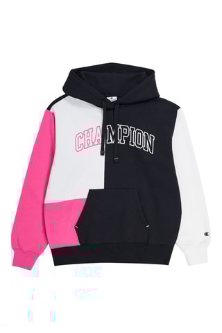 Sweat à capuche Color Punch Noir et blanc