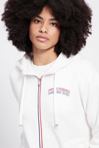 Sweat à capuche Color Punch Blanc