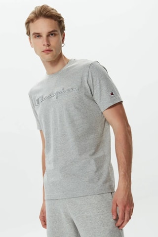 T-shirt - Gemêleerd Lichtgrijs