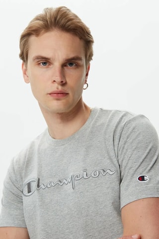 T-shirt - Gemêleerd Lichtgrijs