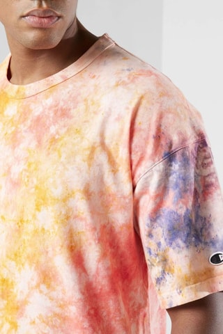 T-shirt Tie and Dye - Oranje en Geel