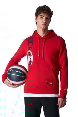 Sweat à capuche - Rouge