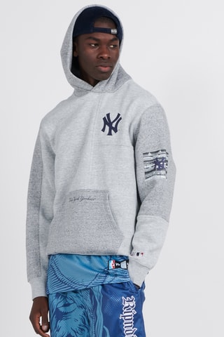 Sweat à capuche New York Yankees - Gris foncé chiné