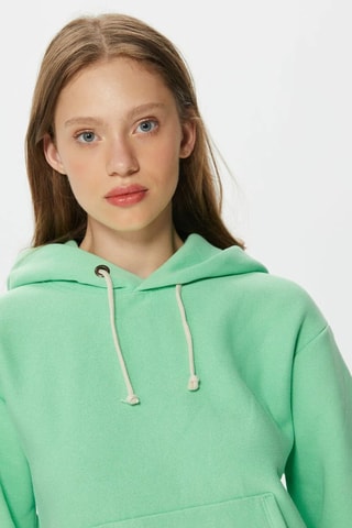 Sweat à capuche - Vert menthe