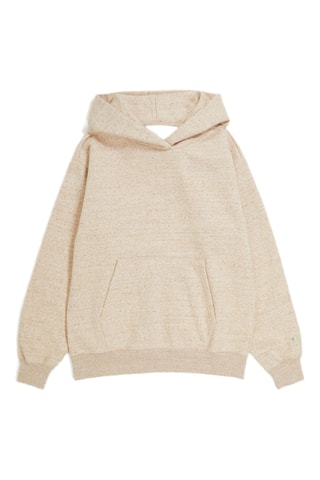 Sweat à capuche - Beige chiné